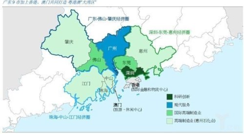 粤港澳大湾区示意图 粤港澳大湾区示意图_www.jc8883.com