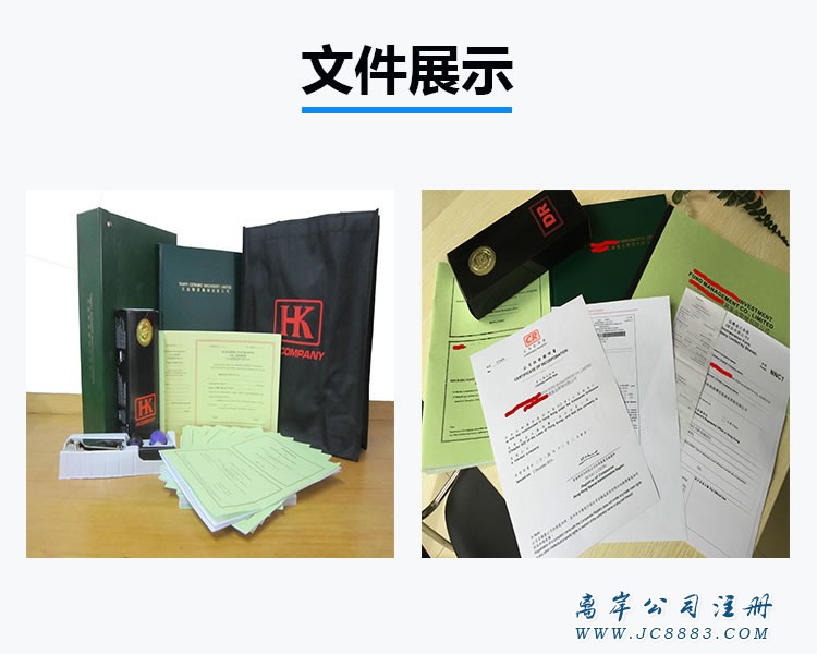 完成注册获得的全套公司资料